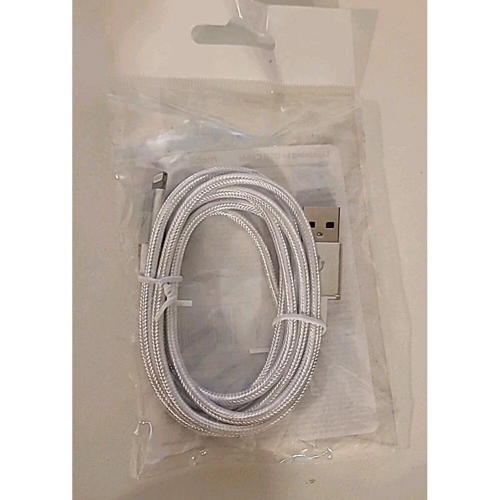 Mobilcharge 4 Ft 2.0 Braided USB-A to 8 pin Cable w/Data Sync for Apple devices